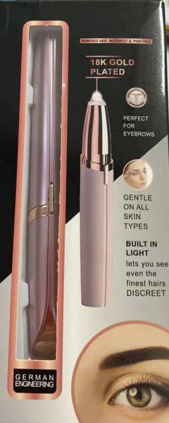 Electric Eyebrow Razor & Trimmer — USB Rechargeable with LED Light