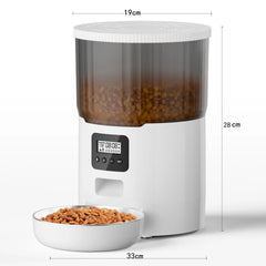 Smart Automatic Pet Feeder – 4L WiFi & Button Control for Cats & Dogs