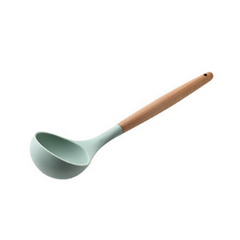 Silicone Kitchen Utensil Set – Heat-Resistant Tools with Wooden Handles