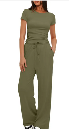 2-Piece Yoga Set — Tank Top & High-Waisted Leggings for Women