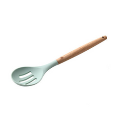 Silicone Kitchen Utensil Set – Heat-Resistant Tools with Wooden Handles
