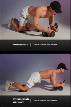 Automatic Rebound Ab Wheel – Core Trainer for Home Gym