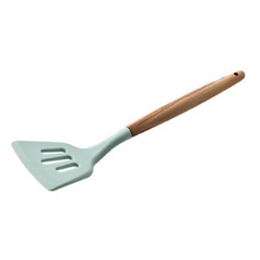 Silicone Kitchen Utensil Set – Heat-Resistant Tools with Wooden Handles