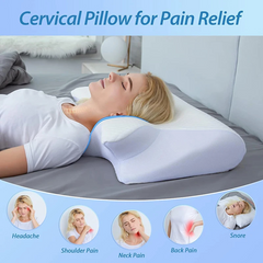 Memory Foam Cervical Pillow — Ergonomic Contour Support for Neck Pain Relief