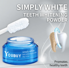 Teeth Whitening Powder — Enamel-Safe Brightening for Coffee, Tea & Smoke Stains