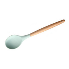 Silicone Kitchen Utensil Set – Heat-Resistant Tools with Wooden Handles