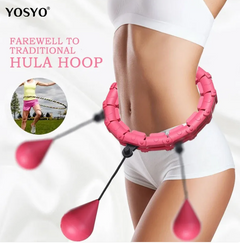 2-in-1 Weighted Hula Hoop — Auto-Spinning, Detachable, for Weight Loss & Core Toning