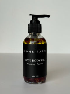 Rose Body Oil – Hydrating Skin Glow Oil for Dry & Sensitive Skin