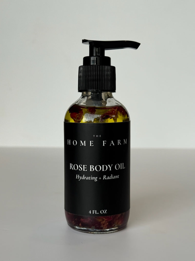 Rose Body Oil – Hydrating Skin Glow Oil for Dry & Sensitive Skin