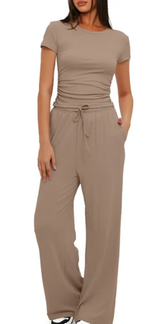 2-Piece Yoga Set — Tank Top & High-Waisted Leggings for Women