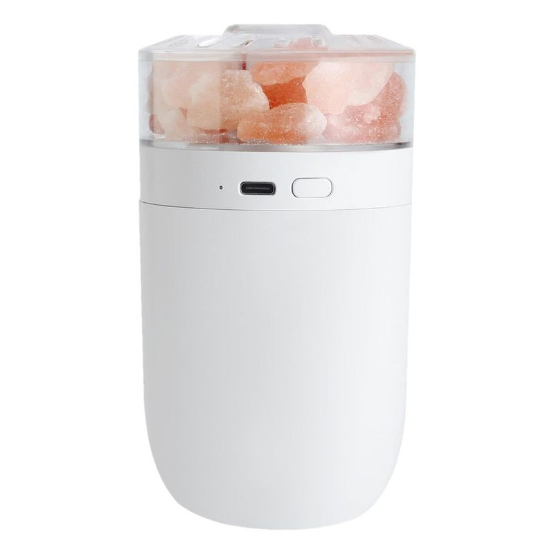 LED Crystal Salt Stone Humidifier Essential Oil Diffuser