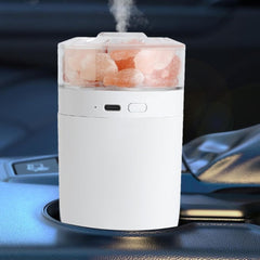 LED Crystal Salt Stone Humidifier Essential Oil Diffuser