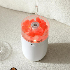 LED Crystal Salt Stone Humidifier Essential Oil Diffuser