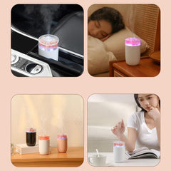 LED Crystal Salt Stone Humidifier Essential Oil Diffuser