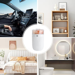 LED Crystal Salt Stone Humidifier Essential Oil Diffuser