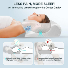 Memory Foam Cervical Pillow — Ergonomic Contour Support for Neck Pain Relief