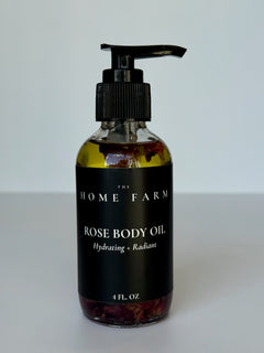 Rose Body Oil – Hydrating Skin Glow Oil for Dry & Sensitive Skin
